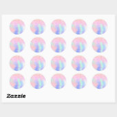 Holograpische eenhoornglitter drip glazuur make-up ronde sticker (Vel)