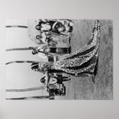 Holoku Hula Dancer met band PhotographyHawaii Poster (Voorkant)