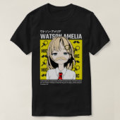 Hololive EN Amelia Watson Smug Mustache T-shirt (Design voorkant)
