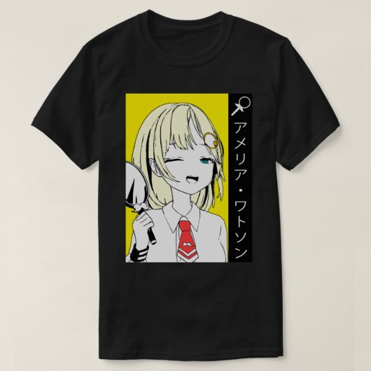 Hololive EN Amelia Watson    T-shirt (Design voorkant)