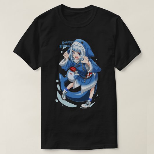 Hololive EN - Gawr Gura Shark T-shirt (Design voorkant)