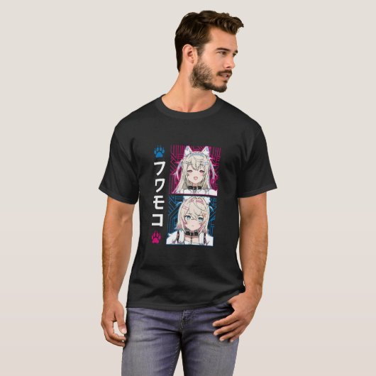 Hololive Engels Advent Fuwamoco T-shirt (Voorkant volledig)