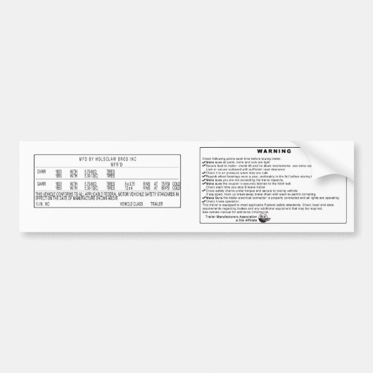 Holsclaw Sticker (Voorkant)