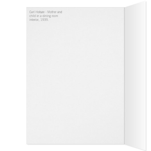 Holsøe Moeder en kind in een eetkamer CC0463 (Binnen (Links))