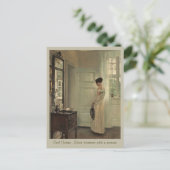 Holsøe Salon interieur met vrouw CC0571 Briefkaart (Staand voorkant)