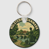 Holstebro Denemarken Giacometti Sleutelhanger (Achterkant)