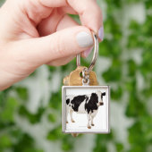 Holstein (Bos taurus) Sleutelhanger (Hand)