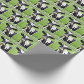 Holstein Bull in Groene Weiland Cadeaupapier (Hoek)