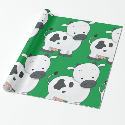 Holstein Calf Cadeaupapier (Uitgerold)