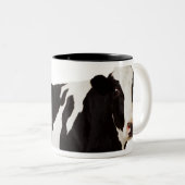 Holstein Cow | Bos taurus Tweekleurige Koffiemok (Voorkant rechts)