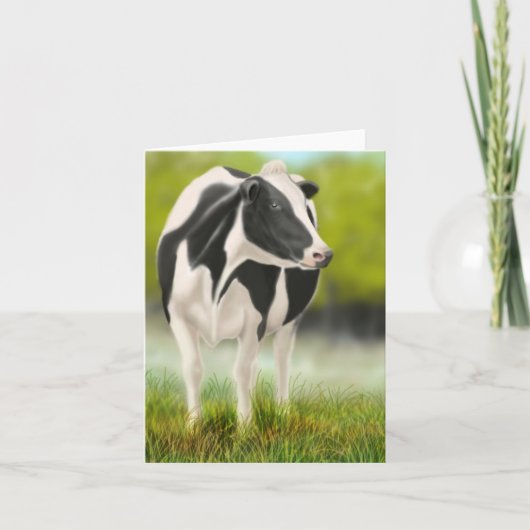 Holstein Cow Card Kaart (Voorkant)
