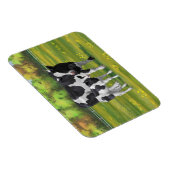 Holstein Cow & Cute Calf in Summer Pasture Magneet (Rechterzijde)