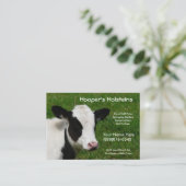 Holstein Cow Dairy Cattle Ranch Visitekaartje (Staand voorkant)