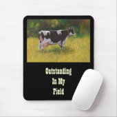 Holstein Cow, die UITSTAANDE SCHILDEREN OP HET GEB Muismat (Met muis)