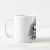 Holstein Cow Grazing: Realism Pencil Drawing Koffiemok (Links)