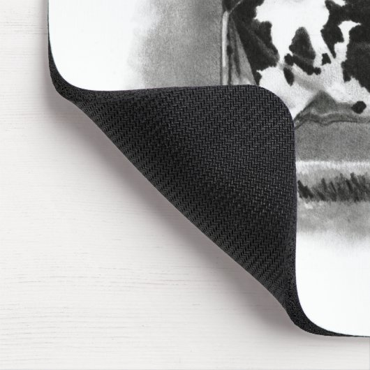 Holstein Cow Grazing: Realism Pencil Drawing Muismat (Hoek)