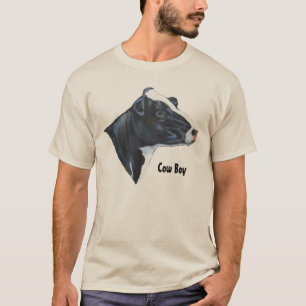 Holstein Cow Head: Schilderen: Kabeljauw, boer T-shirt