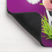 Holstein cow in grass over purple muismat (Hoek)