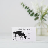 Holstein Cow Line Drawing: Melk, Boerderij Visitekaartje (Staand voorkant)