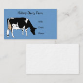 Holstein Cow Line Drawing: Melk, Boerderij Visitekaartje (Voorkant / Achterkant)