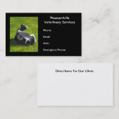 Holstein Cow Original Painting Veterinary Services Visitekaartje (Voorkant / Achterkant)