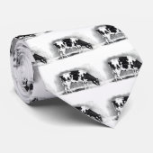 Holstein Cow: potloodtekening: Boerderij, land Stropdas (Opgerold)