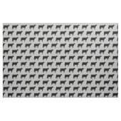 Holstein Cow Silhouettes Pattern Black and Grey Stof (Yard (91,4 cm))