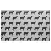 Holstein Cow Silhouettes Pattern Black and Grey Stof (Fat Quarter)