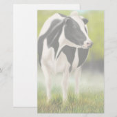 Holstein Cow Stationery Briefpapier (Voorkant / Achterkant)