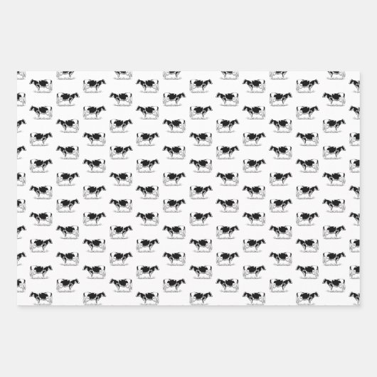  Holstein Cows CUSTOM ACHTERGROND COLOR Inpakpapier Vel (Voorkant)