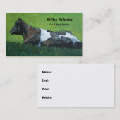 Holstein Dairy Boerderij Visitekaartje: Kunst in p Visitekaartje (Voorkant / Achterkant)