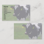 Holstein Dairy Cattle Visitekaartje (Voorkant / Achterkant)