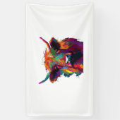 Holstein Friese Koe - Schattigee Koe - Gift voor K Spandoek (Verticaal)