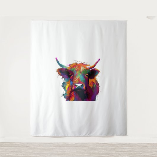 Holstein Friese Koe - Schattigee Koe - Gift voor K Wandkleed (Voorkant)