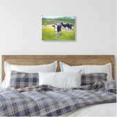 Holstein Friesian Koeien en Landschap Painting Canvas Afdruk (Insitu (Slaapkamer))
