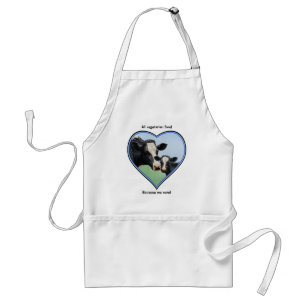 Holstein Kalf & Koe Blue Heart Vegetarisch Standaard Schort