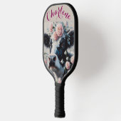 Holstein Koe Anjers Boerderij gepersonaliseerd Pickleball Paddle (Links)
