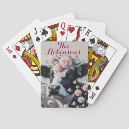 Holstein Koe Anjers Boerderij gepersonaliseerd Pokerkaarten