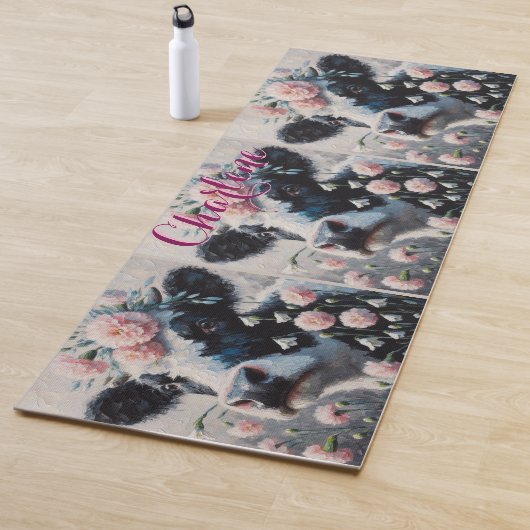 Holstein Koe Anjers Boerderij gepersonaliseerd Yogamat (In situ)