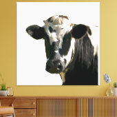 Holstein Koe Boerderij Animal Dairy Black & White Canvas Afdruk (Insitu (Woonkamer))