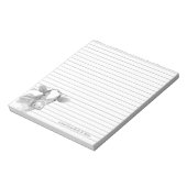 Holstein Koe Boerderij Dierlijke Grijze Aangepaste Notitieblok (Linkerzijde)