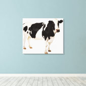 Holstein koe (Bos taurus) Canvas Afdruk (Insitu (Houten vloer))
