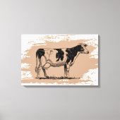 Holstein koe canvas afdruk (Voorkant)