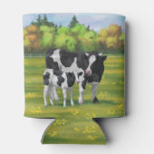 Holstein Koe & Cute Calf in zomerperiode Blikjeskoeler (Achterkant)