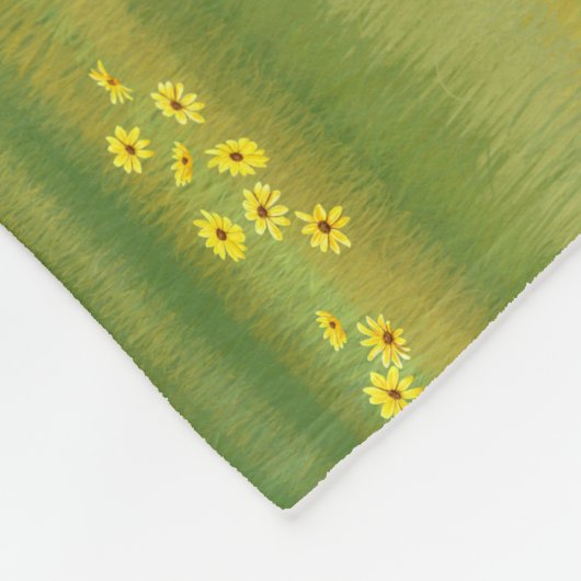 Holstein Koe & Cute Calf in zomerperiode Fleece Deken (Hoek)