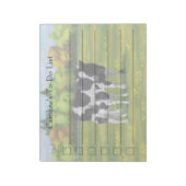 Holstein Koe & Cute Calf in zomerperiode Notitieblok (Linkerzijde)