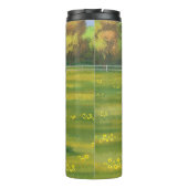 Holstein Koe & Cute Calf in zomerperiode Thermosbeker (Achterkant)