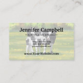 Holstein Koe & Cute Calf in zomerperiode Visitekaartje (Achterkant)