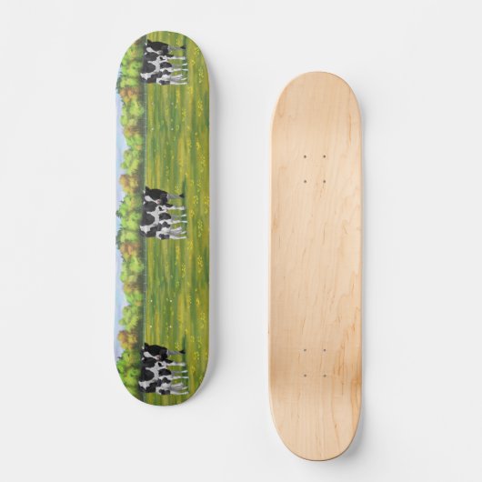 Holstein Koe & Cute Calf Persoonlijk Skateboard (Voorkant)