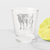 Holstein Koe & Cute Calf Shot Glas (Achterkant)